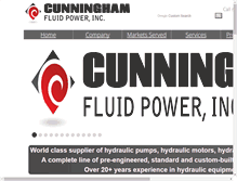 Tablet Screenshot of cunninghamfluidpower.com